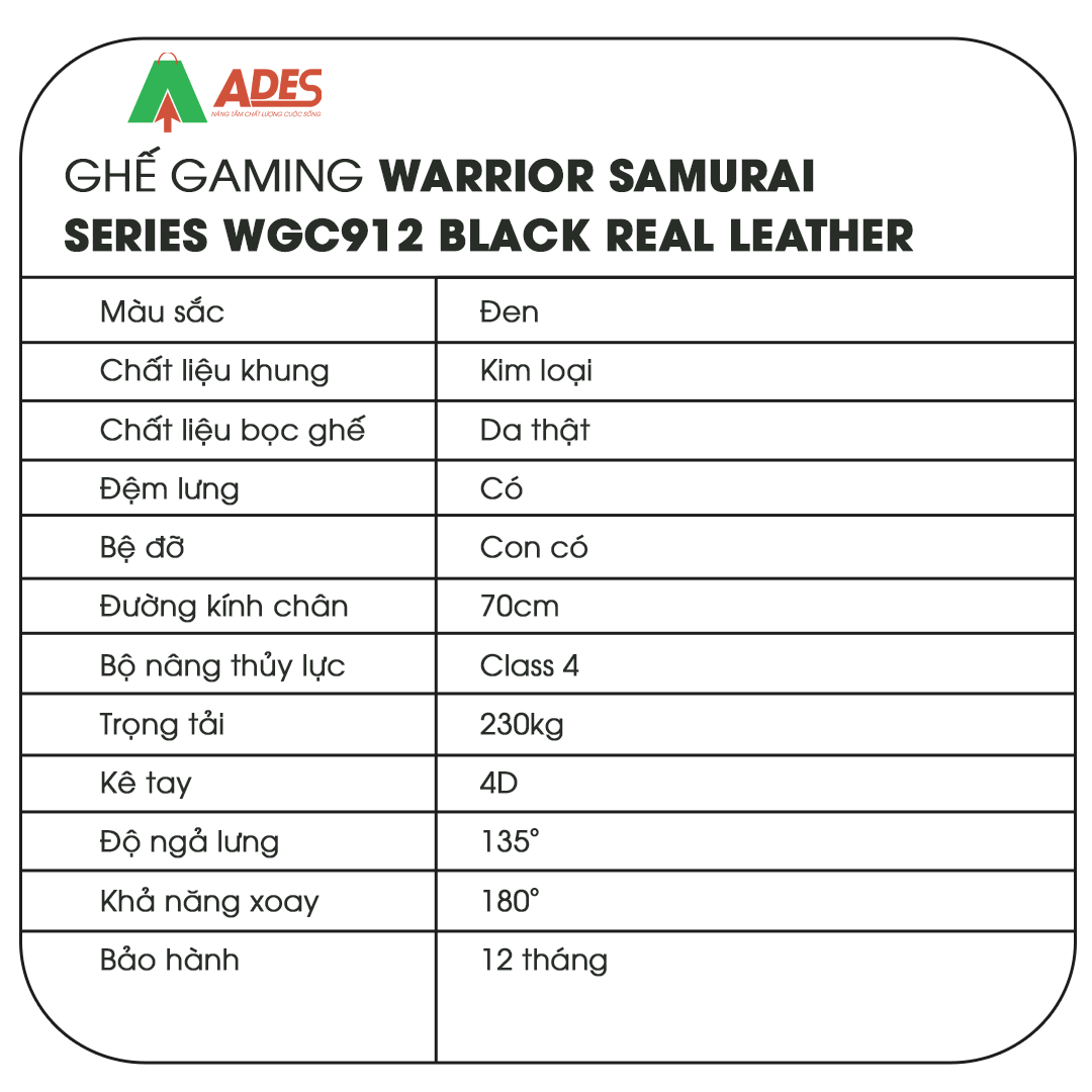 Warrior Samurai Series WGC912