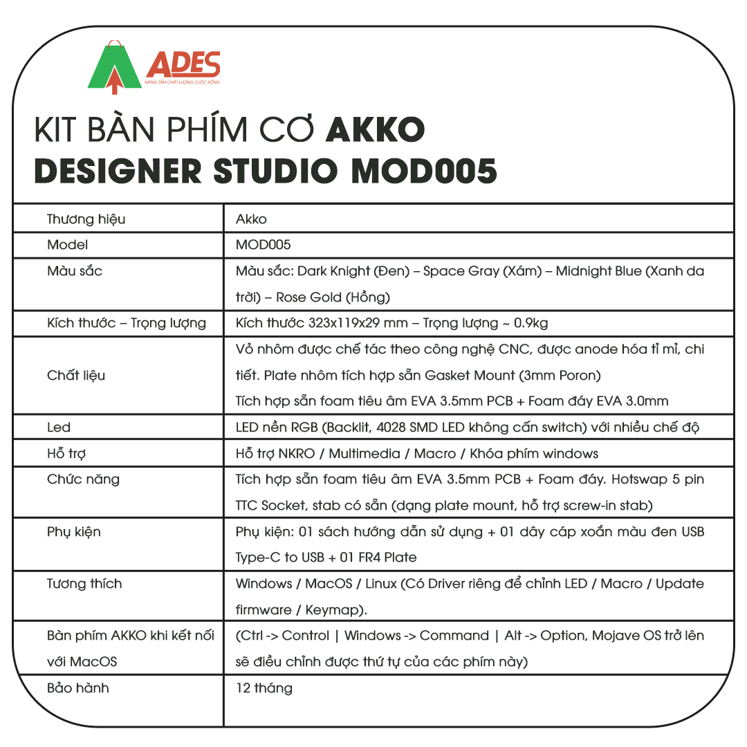 Kit AKKO MOD005