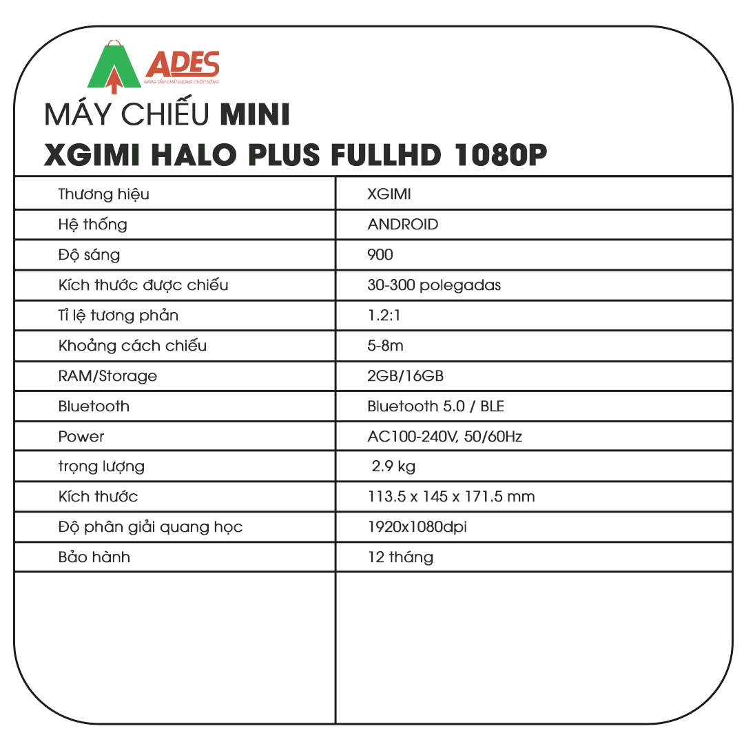 May chieu thong minh Xgimi Halo Plus