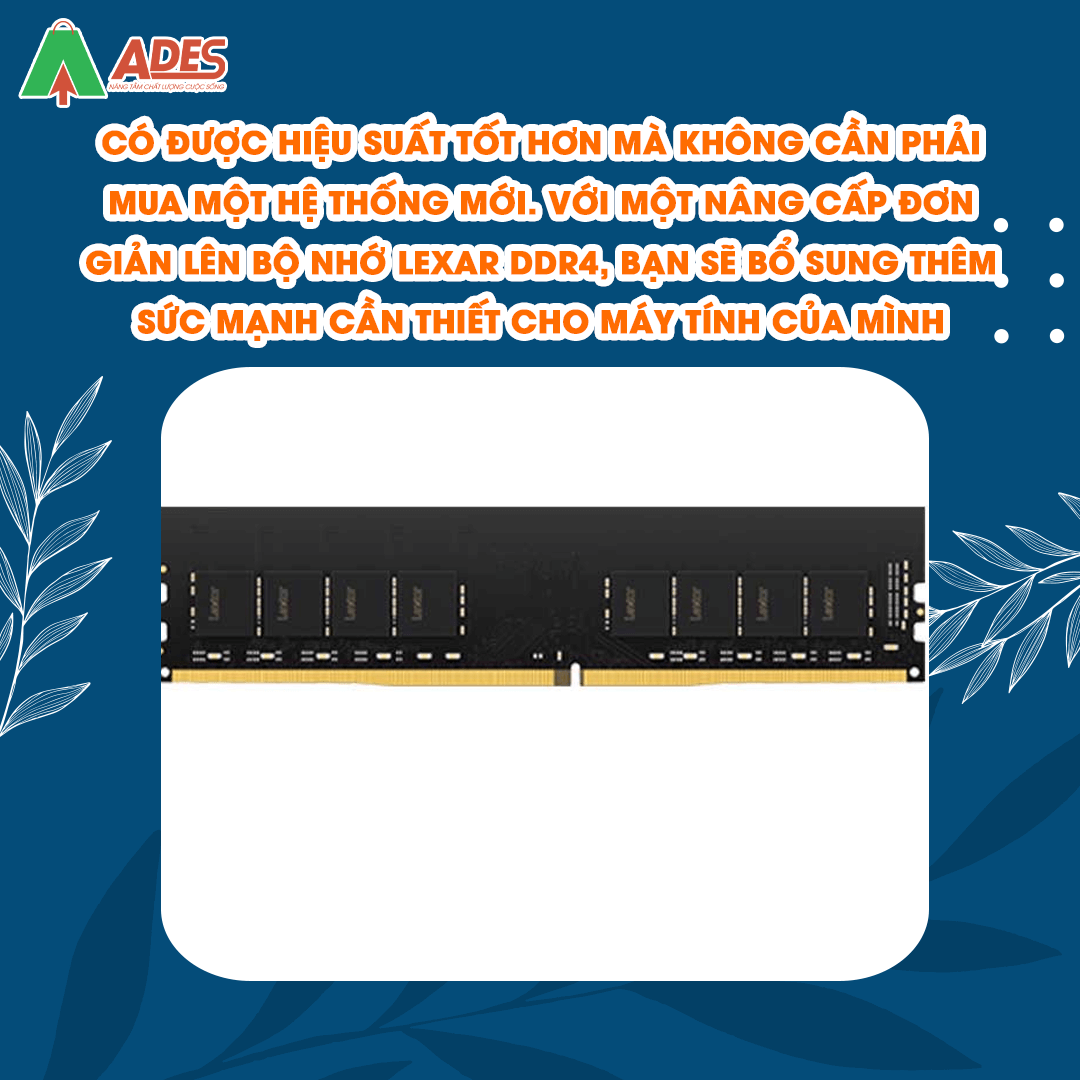 Ram PC DDR4 Lexar 8G/2666 (LD4AU008G-R2666G)