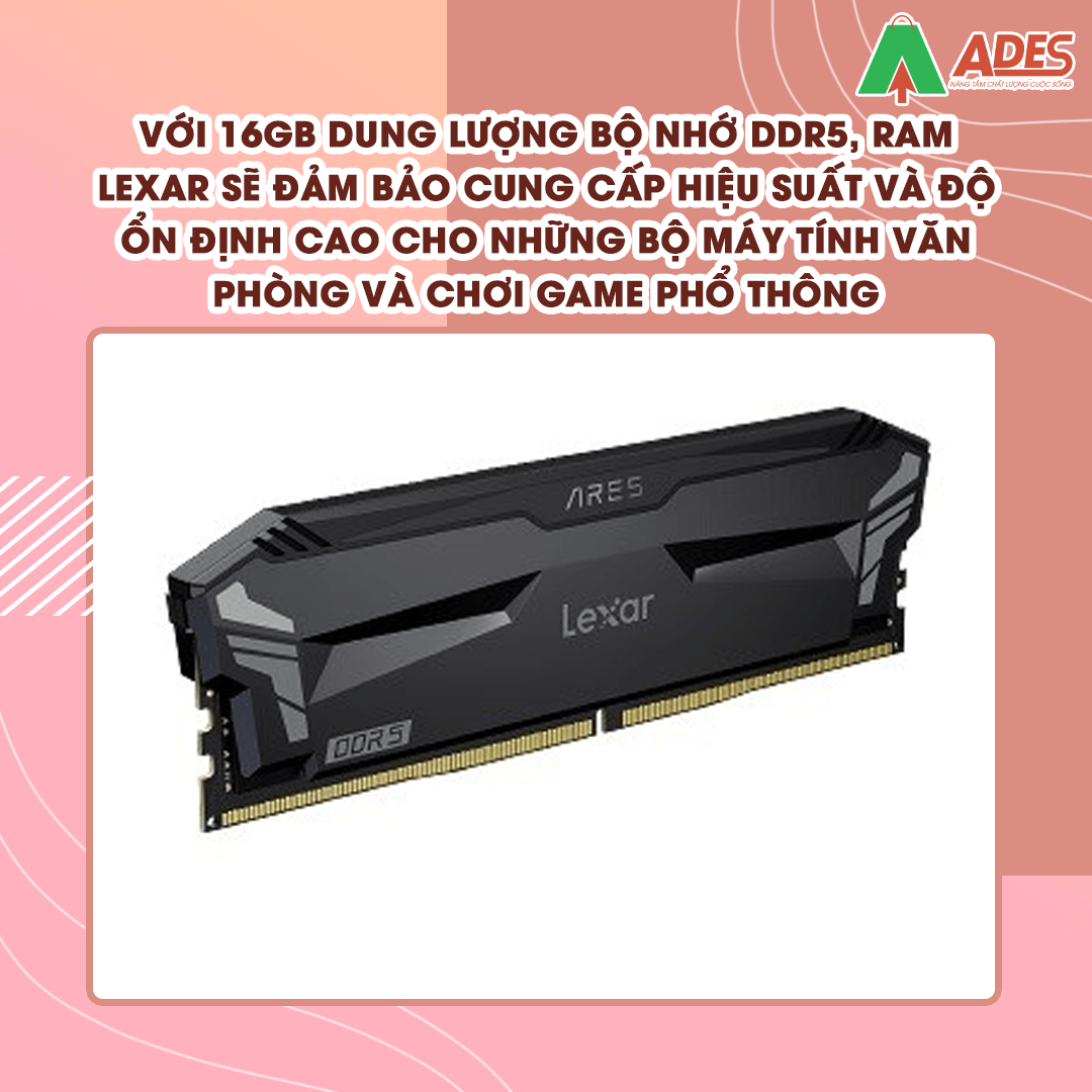 Ram PC Lexar 16GB DDR5 4800MHz (LD5DU016G-R4800GS2A)