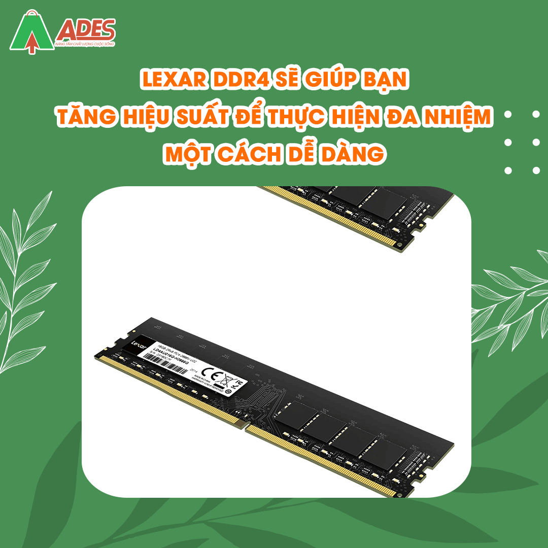 Ram PC Lexar DDR4 16GB (16GB x1) 3200Mhz ( LD4AU016G-B3200GSST)