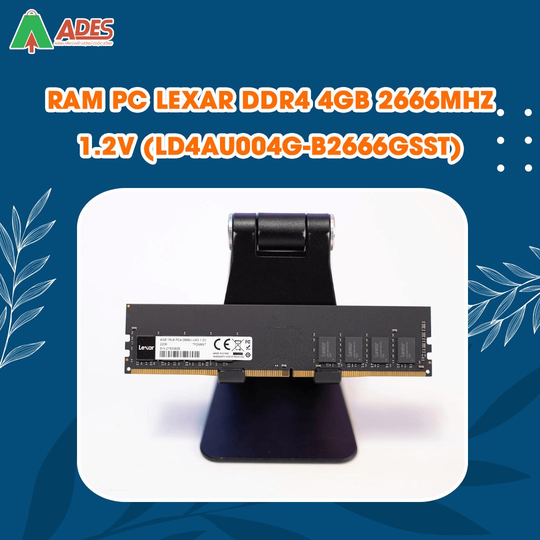 Ram PC Lexar DDR4 4GB 2666MHz 1.2v (LD4AU004G-B2666GSST)
