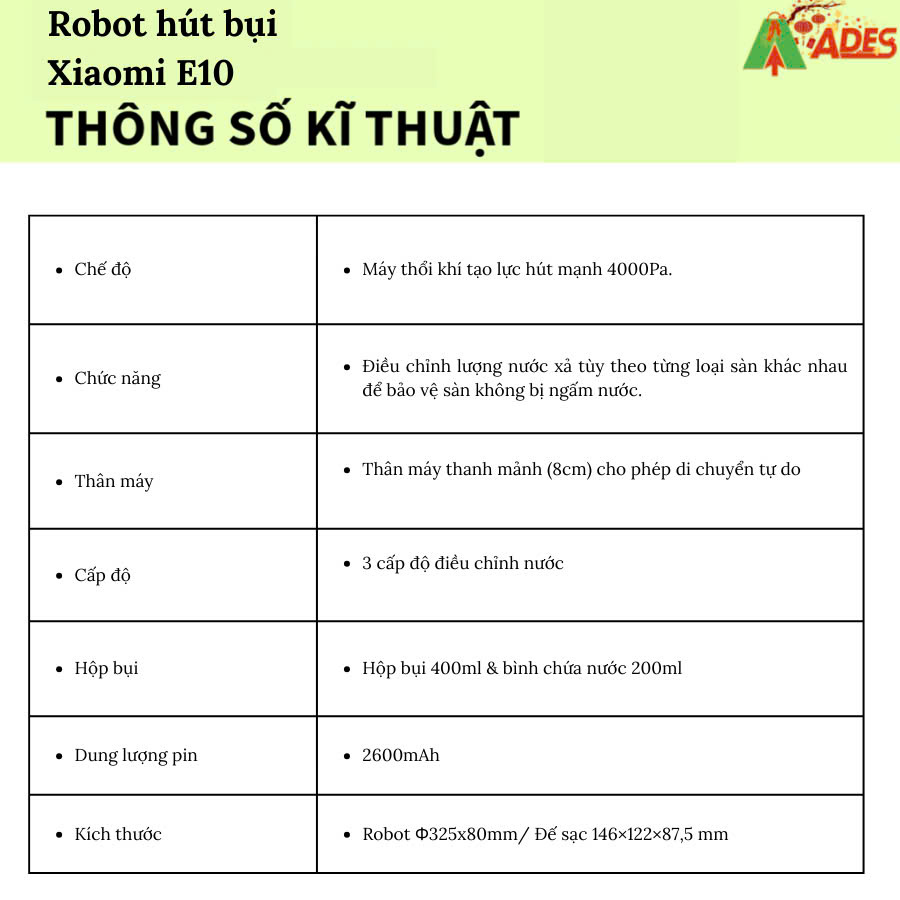 Xiaomi E10 BHR6783EU thong so ki thuat