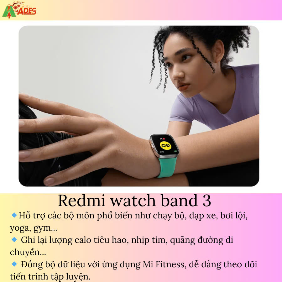 Redmi Watch 3 BHR6854GL tan huong tap luyen chuyen nghiep
