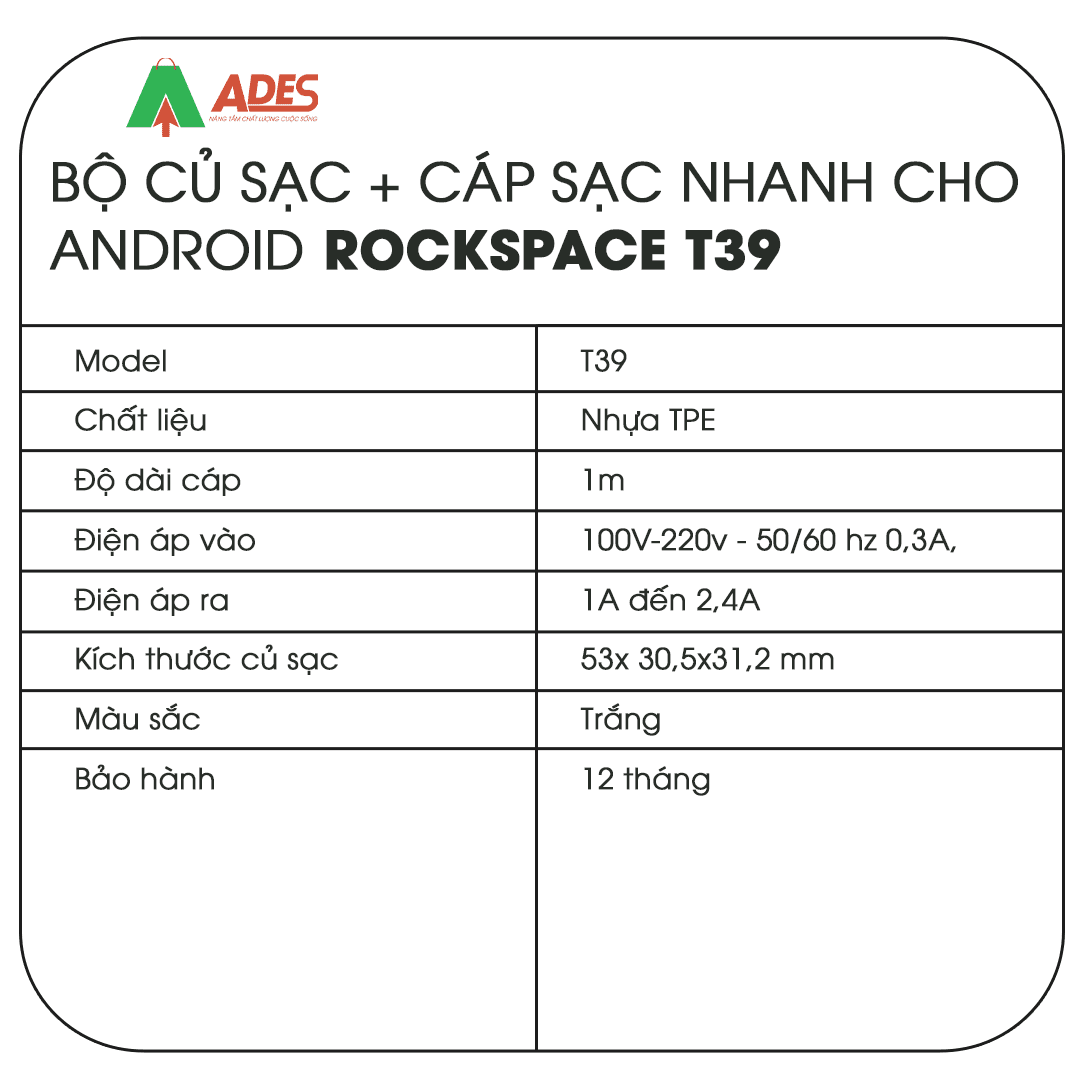 Bo cu sac + cap sac Rockspace T39
