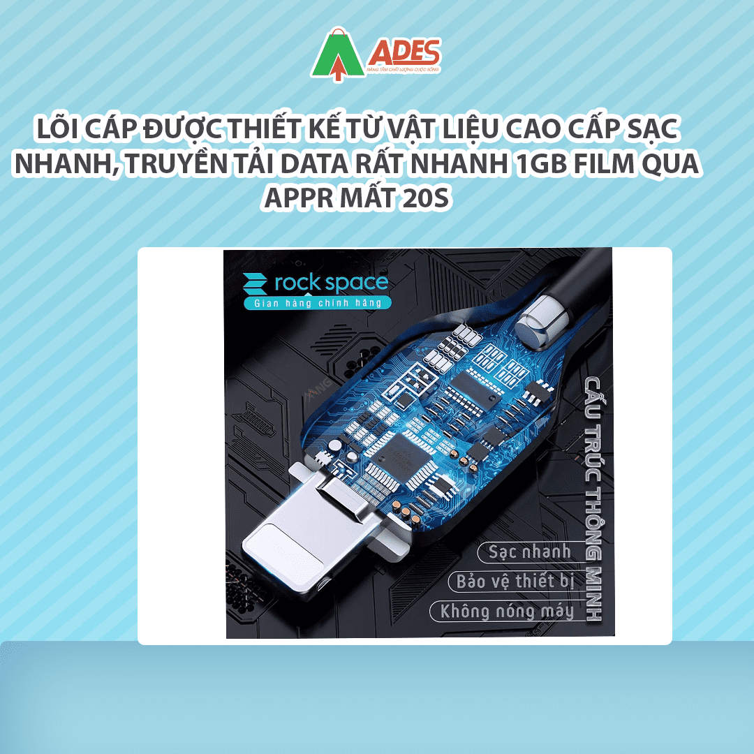 Day cap sac nhanh RockSpace Z12