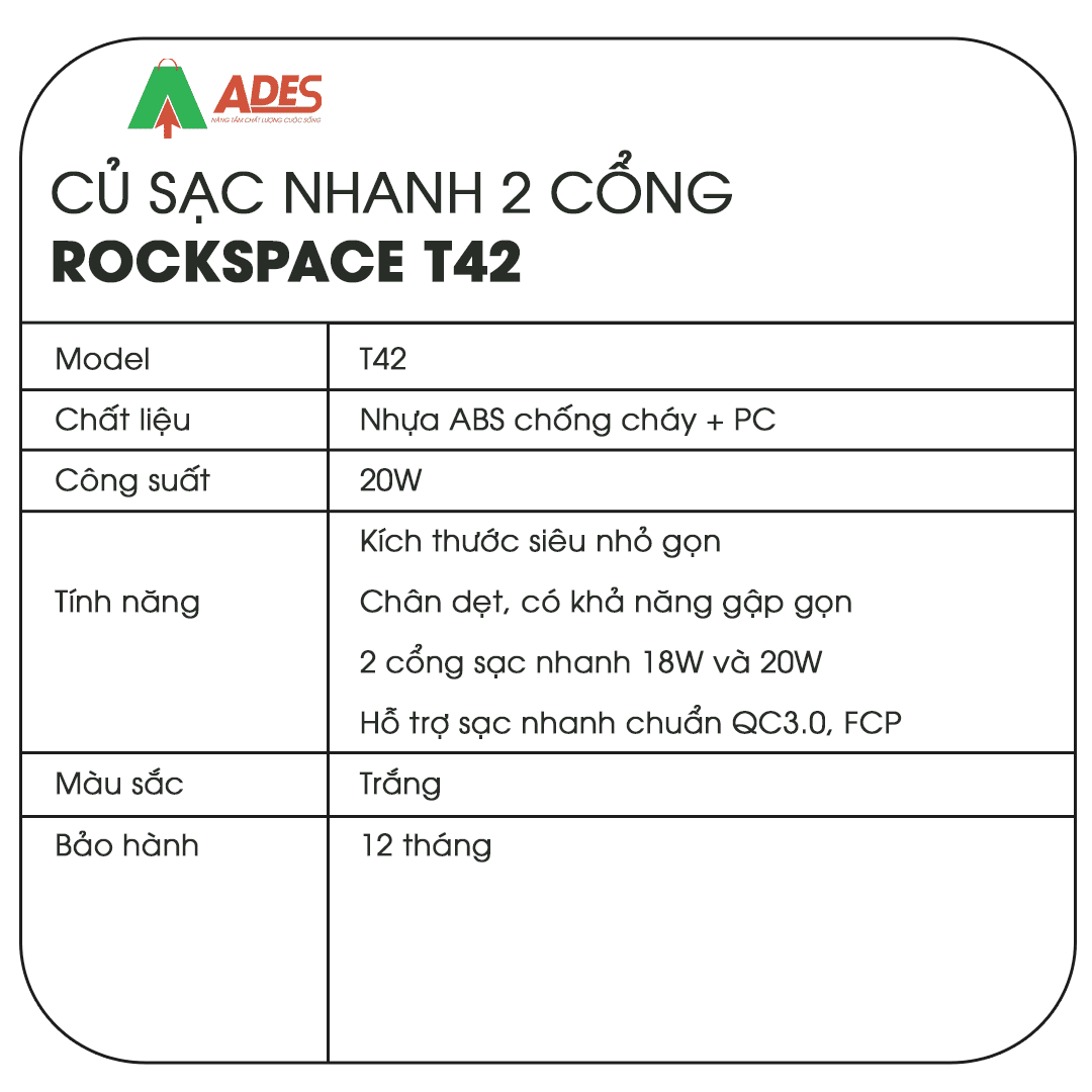 Cu sac Rockspace T42