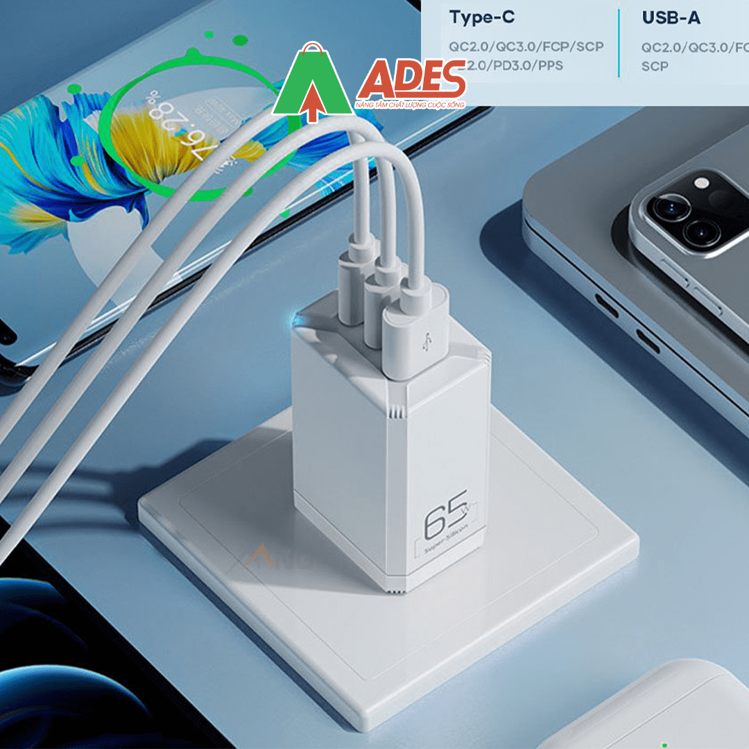 Cu sac nhanh mini Rockspace T49 65W