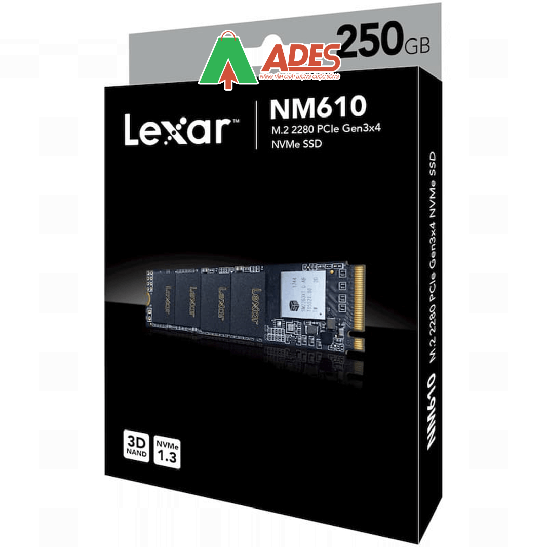 SSD Lexar NM610 M.2 PCIe Gen3 x4 NVMe 250GB (LNM610-250RB)