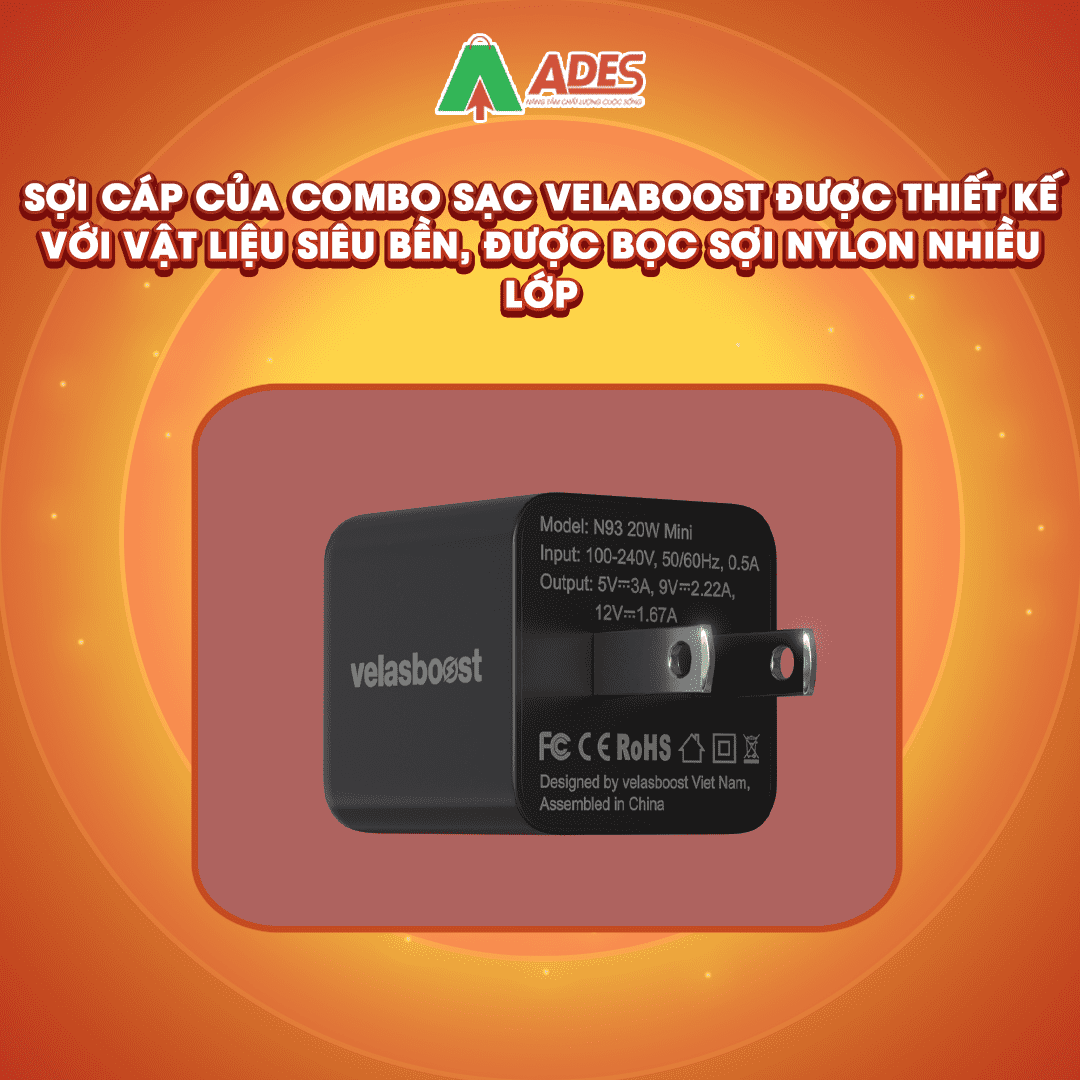 Cu sac Velasboost N93 20W - Mini