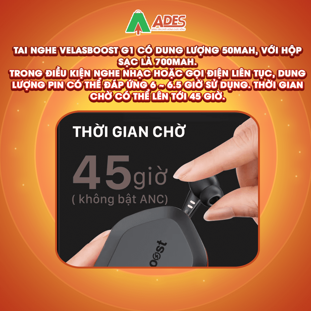 Tai nghe TWS Velasboost G1