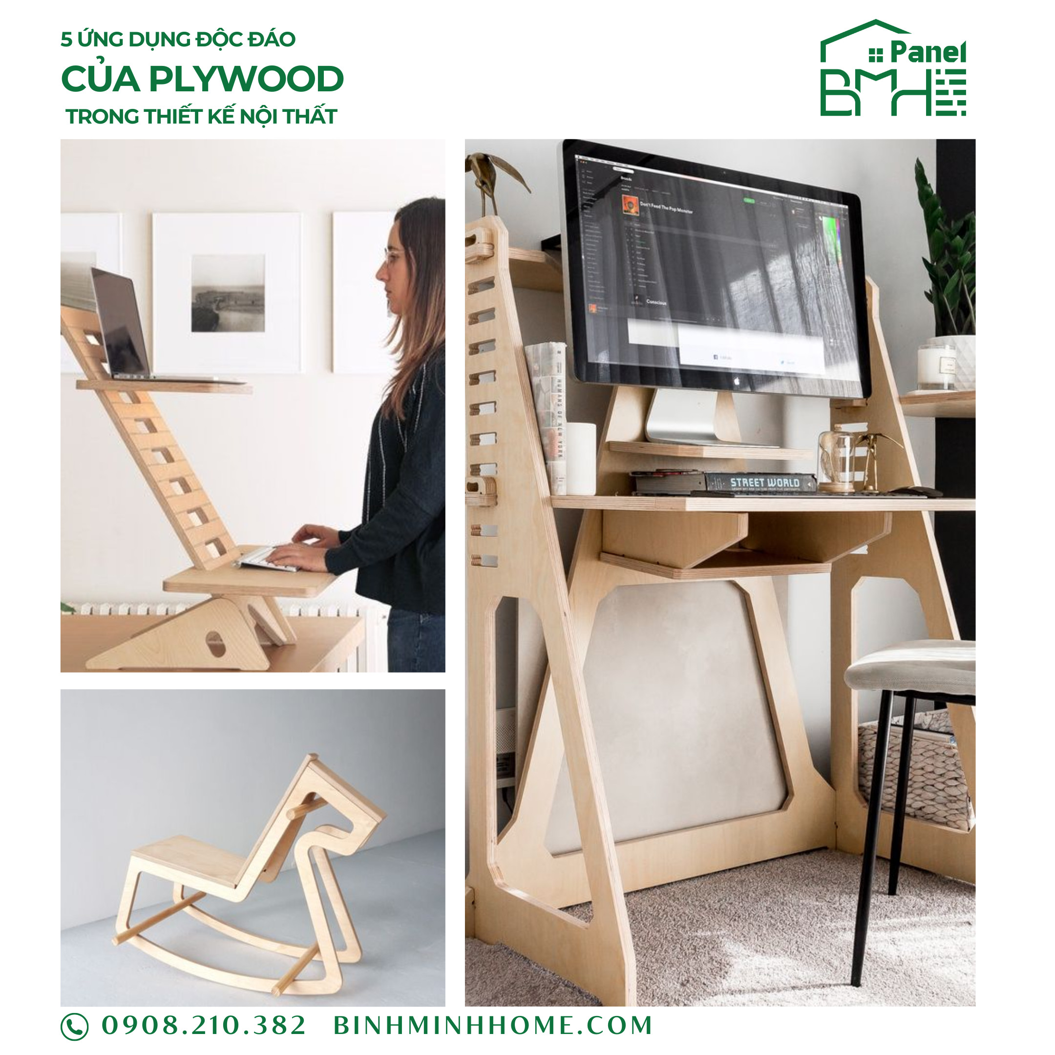 plywood bmh panel nội thất công thái học đà nẵng quảng nam quảng bình quảng trị ván ép huế