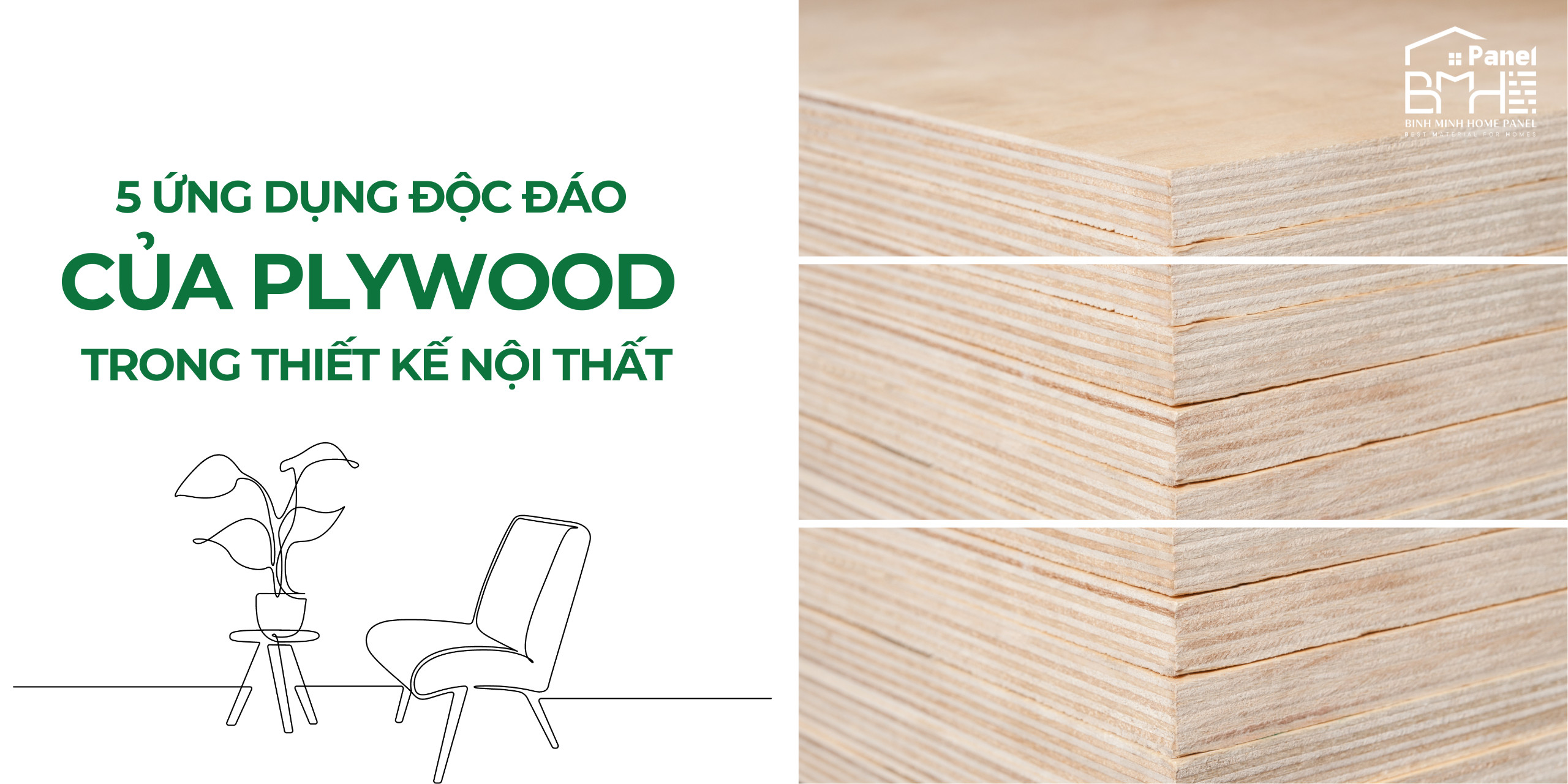 plywood bmh panel nội thất công thái học đà nẵng quảng nam quảng bình quảng trị ván ép huế