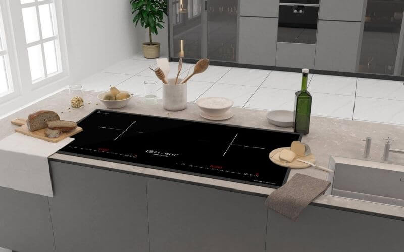 Do có đồ vật đặt trên bảng điều khiển của bếp