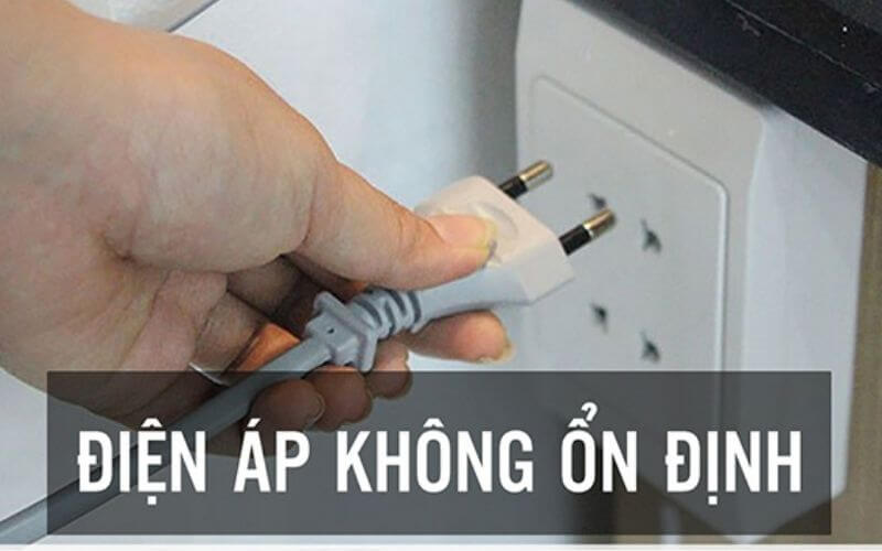 Nguồn điện cung cấp cho bếp có vấn đề