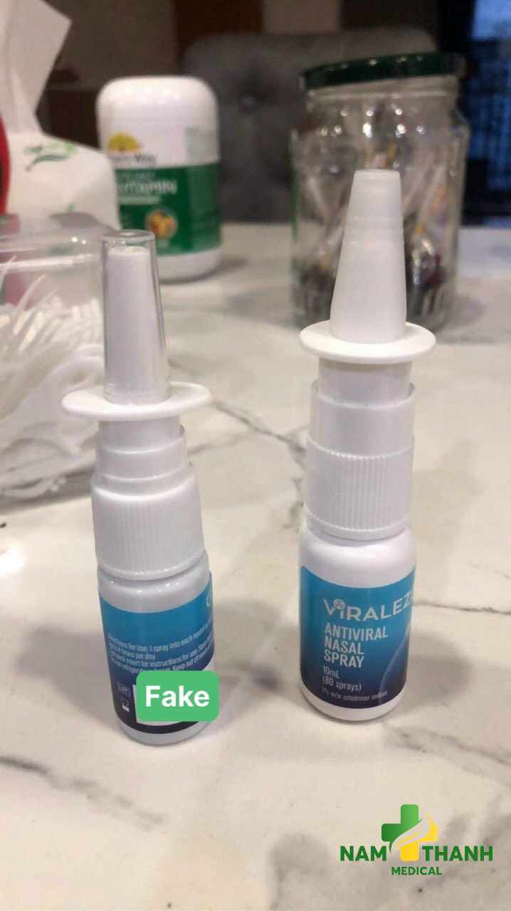 Hướng dẫn kiểm tra Bình xịt mũi VIRALEZ chính hãng