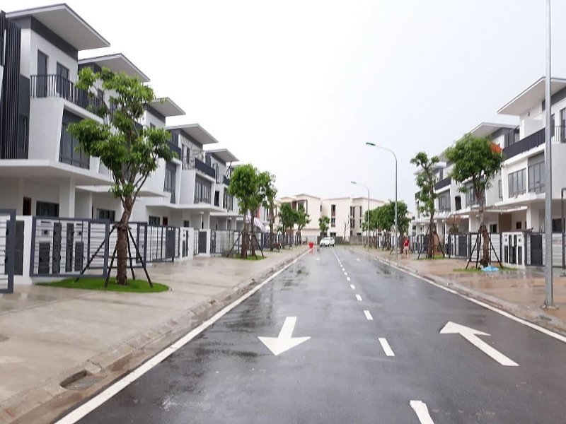 Một khu đất có đường xá rất thông thoáng