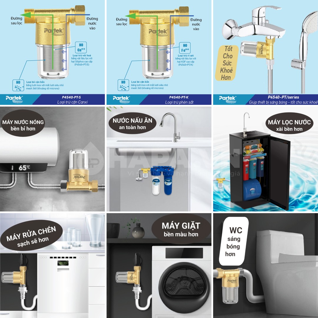 Mua Bộ Tiền Xử Lý Nước PARTEK P4540-PT-S chính hãng ở đâu?