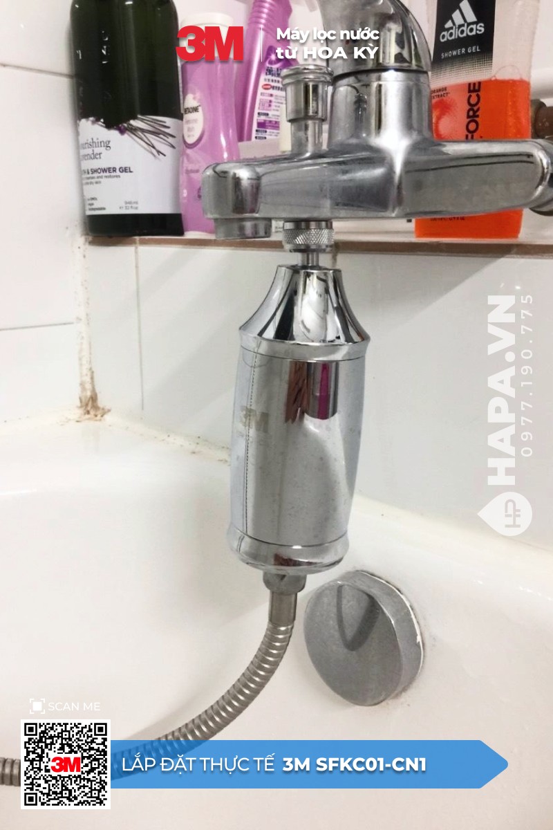 Hình ảnh lắp đặt Bộ Lọc Nước Vòi Sen Tắm 3M SFKC01-CN1 tại Empire City, Quận 2, TP. HCM