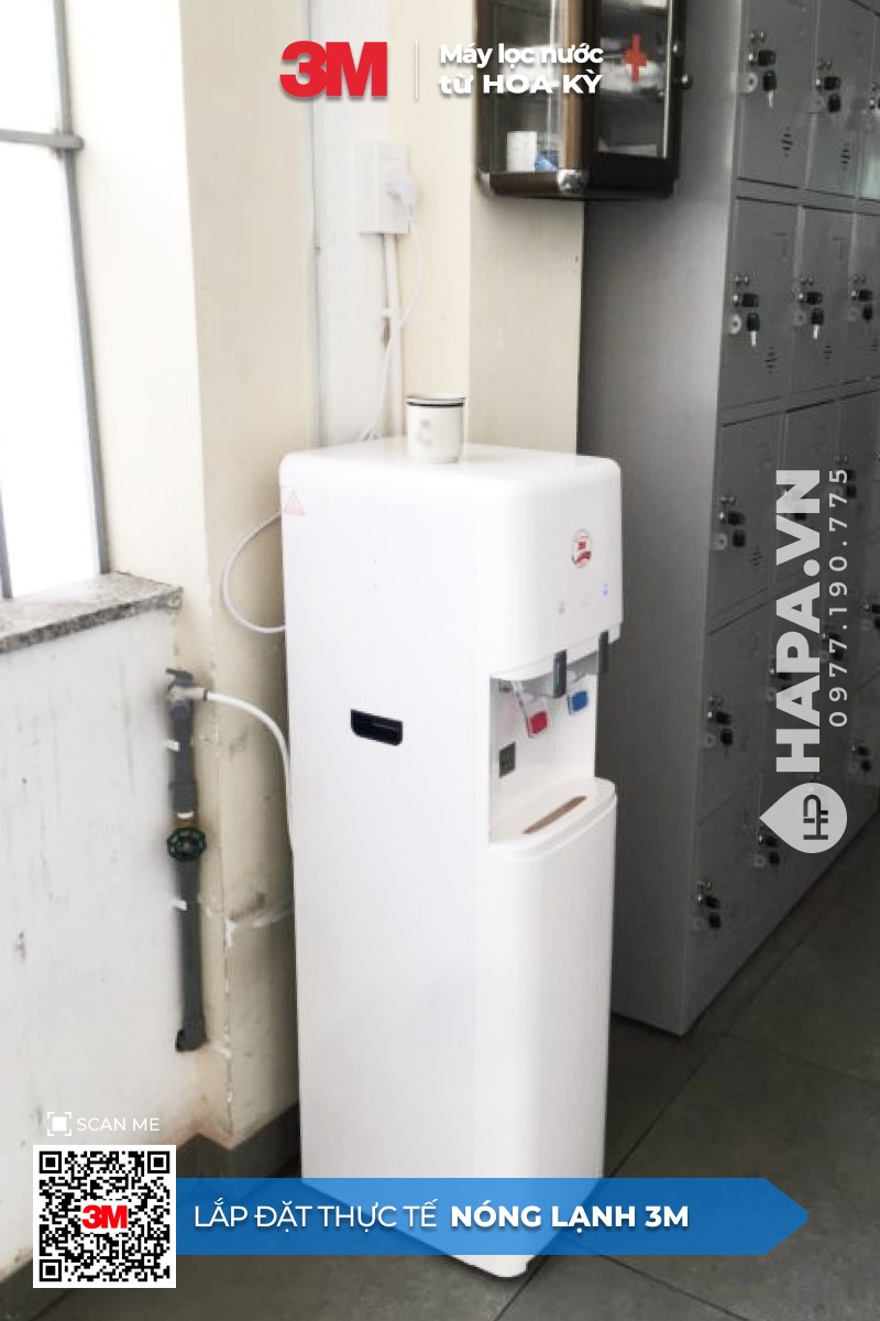 Hình ảnh lắp đặt thực tế của máy lọc Nước Nóng Lạnh 3M tại Bệnh Viện Tân Phú, TP.HCM
