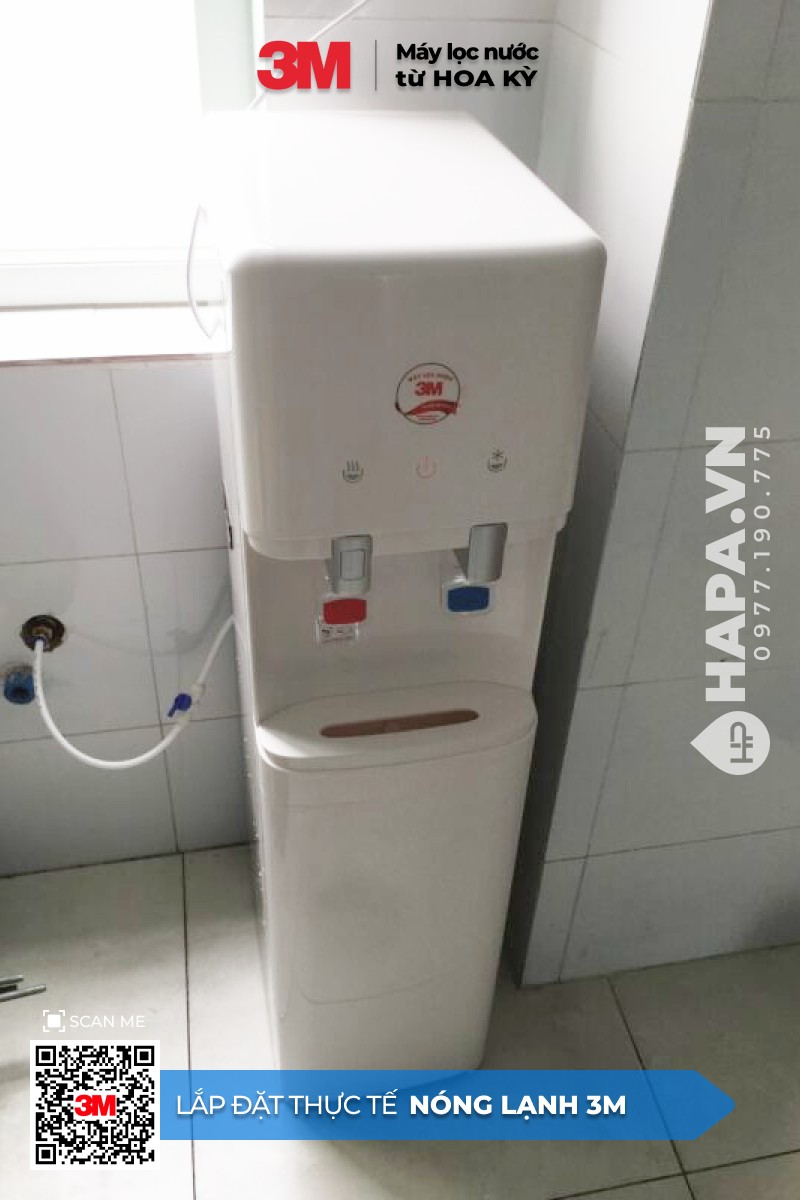 Hình ảnh lắp đặt thực tế của Cây Nước Nóng Lạnh 3M tại Bệnh Viện Tân Phú, TP.HCM