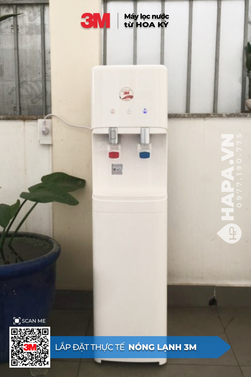 Hình ảnh lắp đặt thực tế của Cây Nước Nóng Lạnh 3M tại Bệnh Viện Tân Phú, TP.HCM