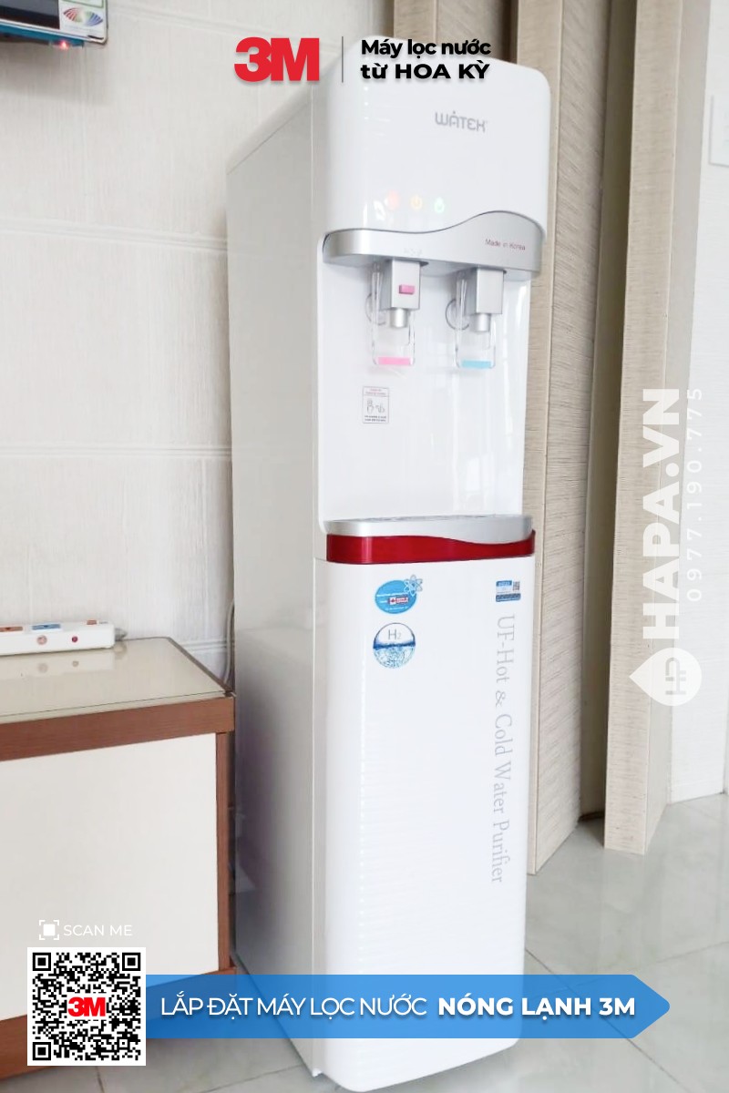 Hình ảnh lắp đặt thực tế của Cây Nước Nóng Lạnh 3M tại Chung cư Green Valley, Quận 7, TP. HCM