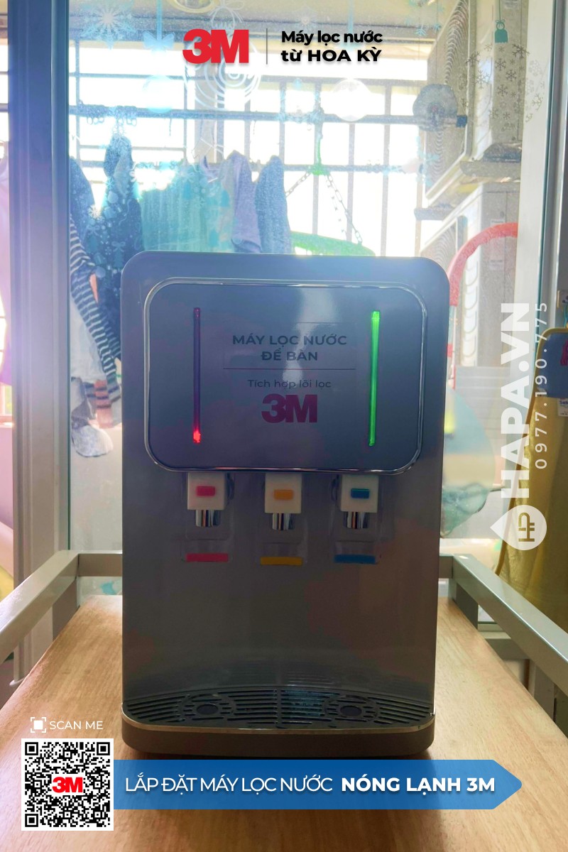 Hình ảnh lắp đặt thực tế của Cây Nước Nóng Lạnh Để Bàn 3M HCD-CS01 tại Royal City, Hà Nội (2)