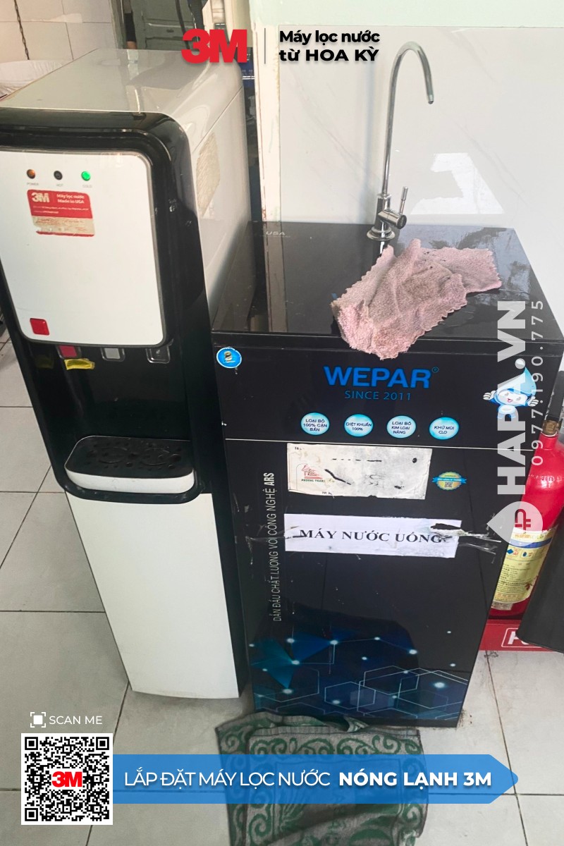 Hình ảnh lắp đặt thực tế của Cây Nước Nóng Lạnh 3M HCD-CS02S tại Bệnh Viện Quận 5, TP. HCM (3)