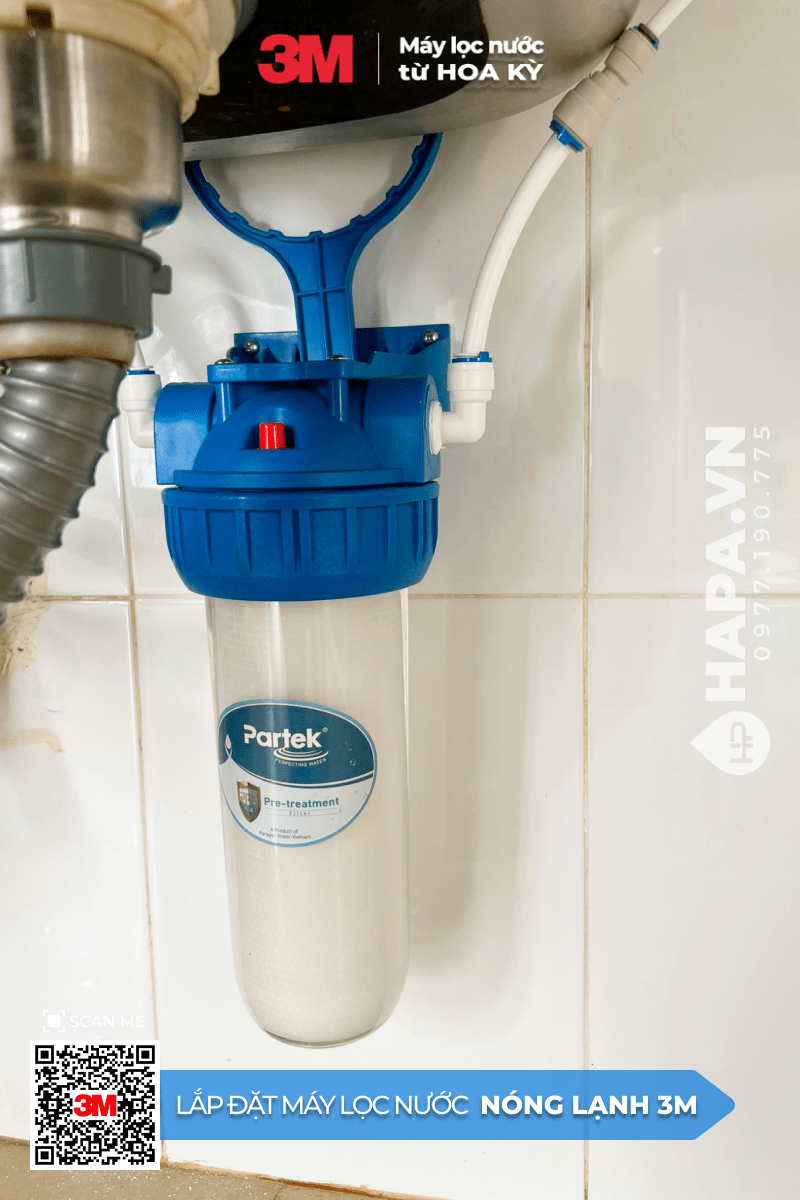 Hình ảnh lắp đặt thực tế của Cây Nước Nóng Lạnh Để Bàn 3M HCD-CS02 tại Docklands, Quận 7, TP HCM