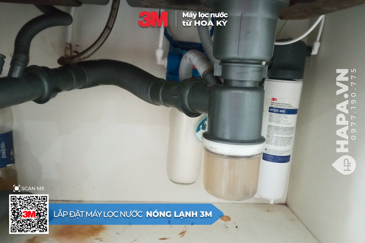 Hình ảnh lắp đặt thực tế của Cây Nước Nóng Lạnh Để Bàn 3M HCD-CS02 tại Terra Royal, Quận 3, TP. HCM (3)