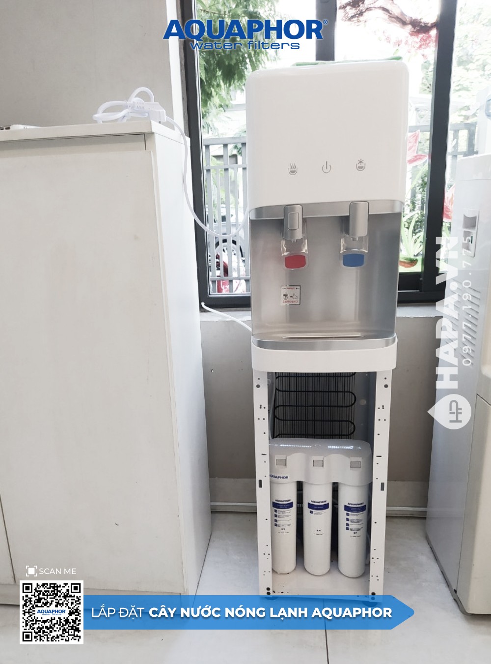 Lắp Đặt Cây Nước Nóng Lạnh AQUAPHOR tại Akari City, Bình Tân, TPHCM 02