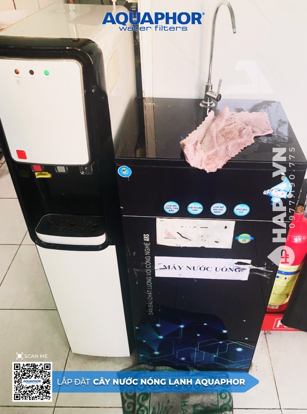 Hình Ảnh Cây Nước Nóng Lạnh AQUAPHOR tại Khu Căn Hộ C Sky View, TP. Thủ Dầu Một, Bình Dương 02