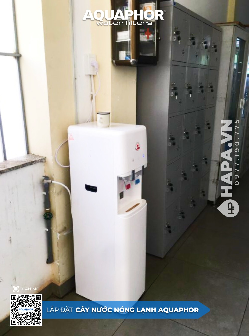 Hình Ảnh Cây Nước Nóng Lạnh AQUAPHOR tại Chung Cư Vĩnh Niệm, Lê Chân Hải Phòng 02