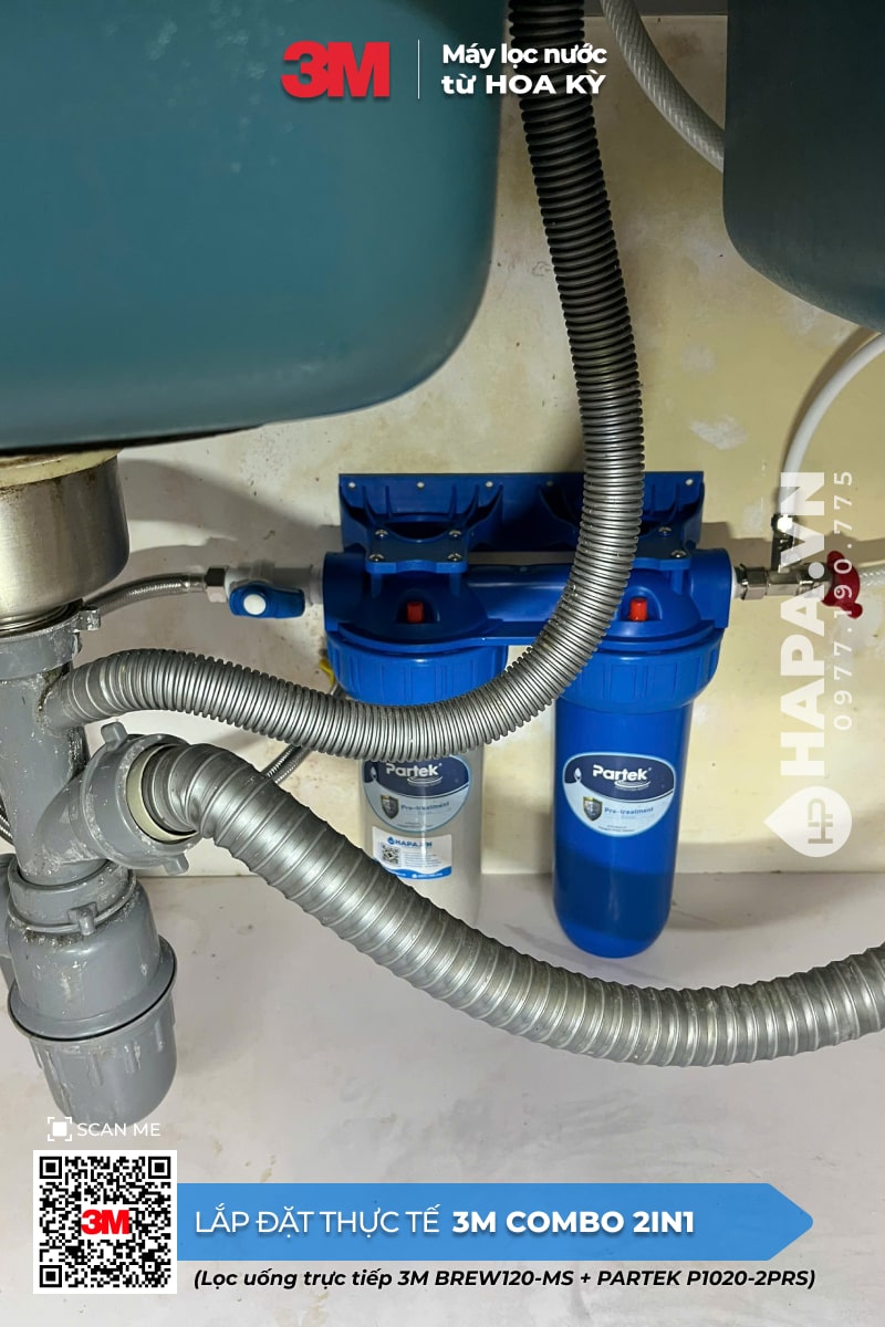 Hình ảnh Ảnh lắp đặt thực tế của Combo Máy Lọc Nước 3M 2-TRONG-1 tại Green View, Quận 7, TP HCM - 03