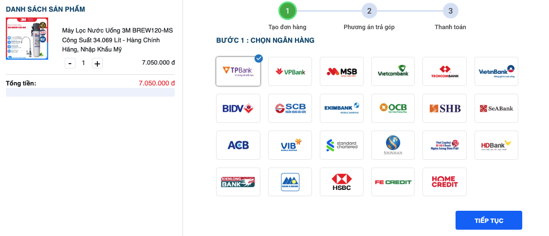 Chương trình Trả góp 0% (qua thẻ tín dụng) miễn phí chuyển đổi tại Điện máy HAPA - 02