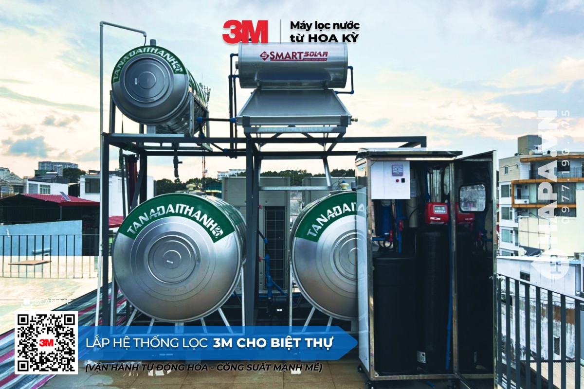 Hình ảnh lắp đặt thực tế của Hệ Thống Lọc Nước Đầu Nguồn 3M Cho Khu Biệt thự An Phú, Thảo Điền, Quận 2, TP. Thủ Đức