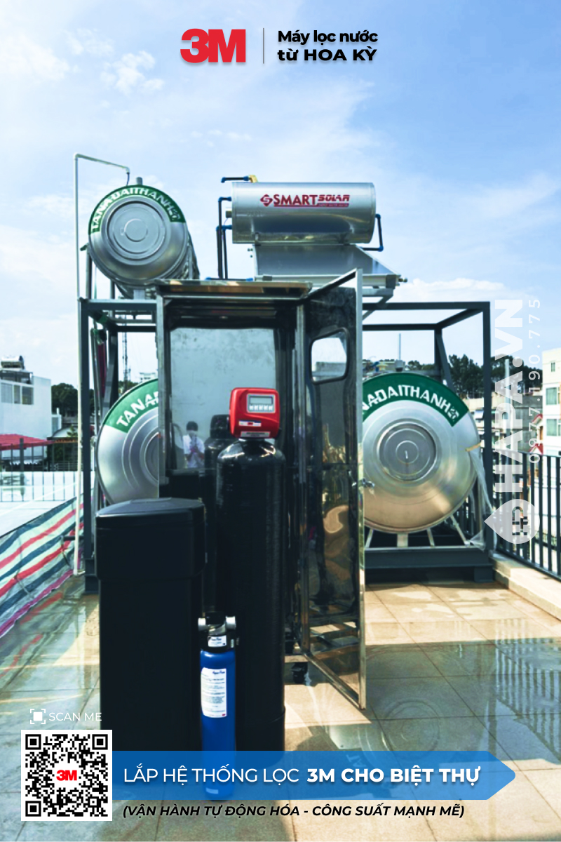 Hình ảnh lắp đặt thực tế của Hệ Thống Lọc Nước Đầu Nguồn 3M Cho Khu Biệt thự An Phú, Thảo Điền, Quận 2, TP. Thủ Đức