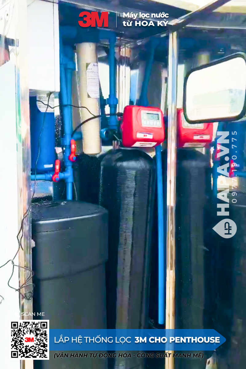 Hình ảnh lắp đặt thực tế của Hệ Thống Lọc Nước Đầu Nguồn 3M Cho Ecopark, Gia Lâm, Hà Nội