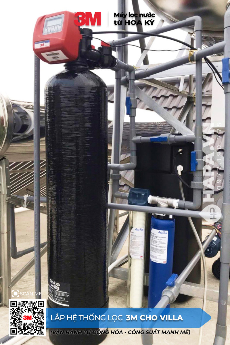 Hình ảnh lắp đặt thực tế của Hệ Thống Lọc Nước Đầu Nguồn 3M Cho KĐT Phước Lý, Hòa An, Cẩm Lệ, Đà Nẵng