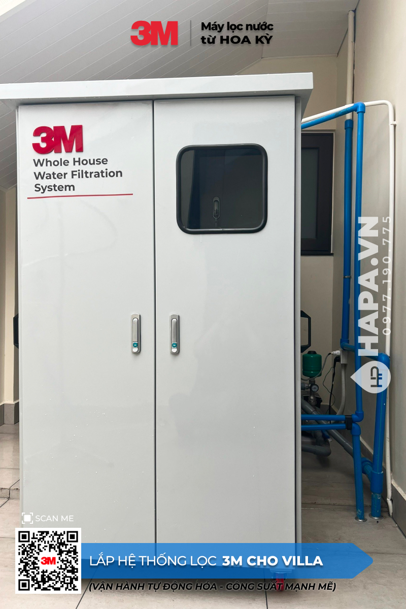 Hình ảnh lắp đặt thực tế của Hệ Thống Lọc Nước 3M Cho Khu Villa Quận 2, TP. HCM