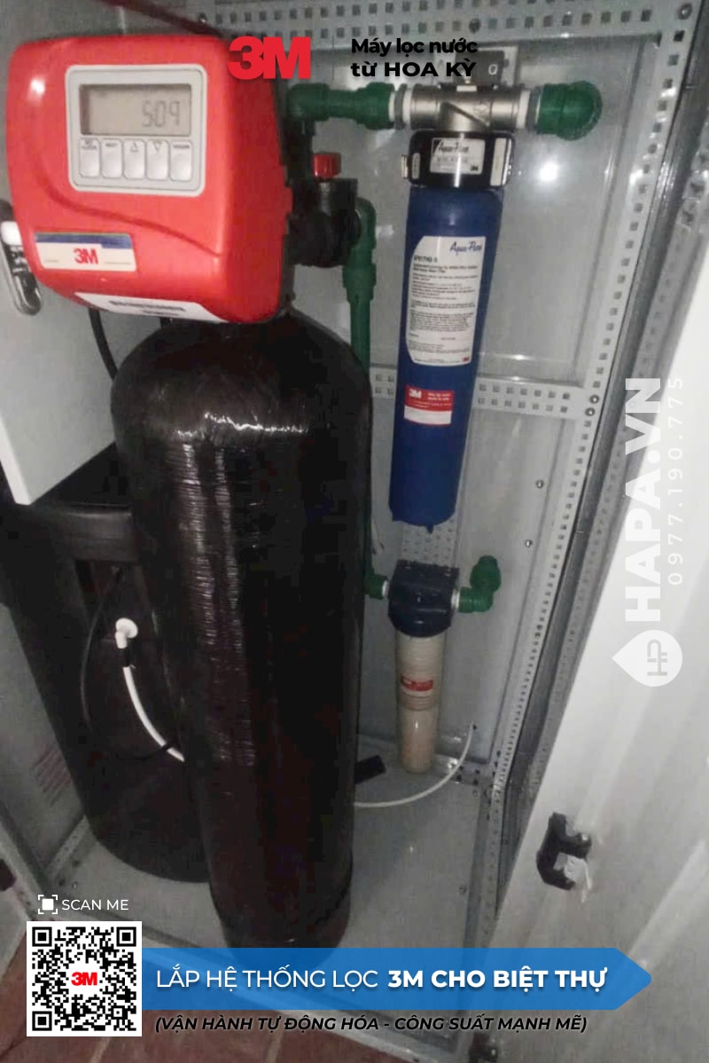 Hình ảnh lắp đặt thực tế của Hệ Thống Lọc Nước Đầu Nguồn 3M Cho Biệt Thự Royal Vạn Phúc, TP Thủ Đức. - 02