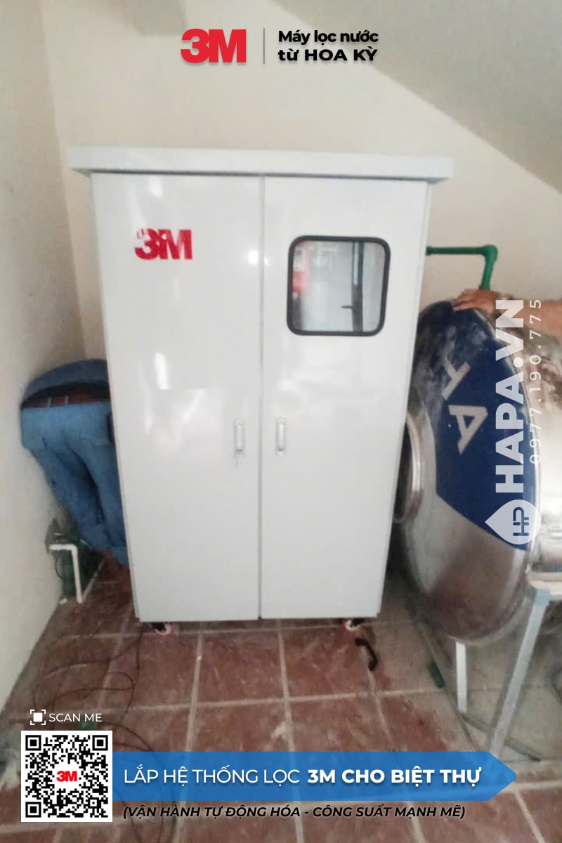 Hình ảnh lắp đặt thực tế của Hệ Thống Lọc Nước Đầu Nguồn 3M Cho Biệt Thự Royal Vạn Phúc, TP Thủ Đức. - 03