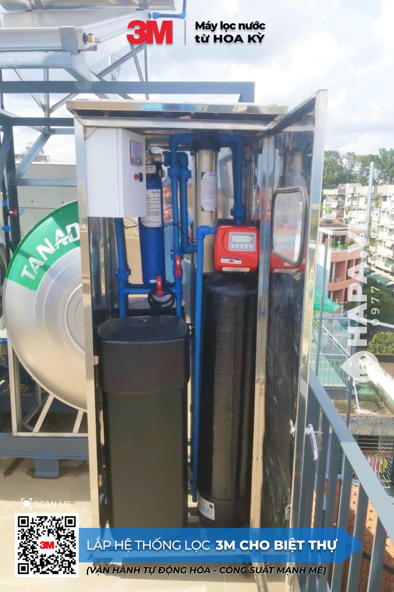 Hình ảnh lắp đặt thực tế của Hệ Thống Lọc Nước Đầu Nguồn 3M Cho Biệt Thự Saigon Cactus Villa, Quận 1. - 02