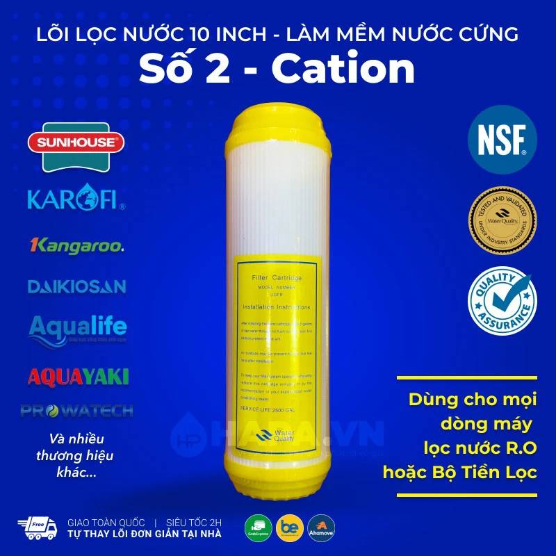 Lõi Resin CATION làm mềm nước