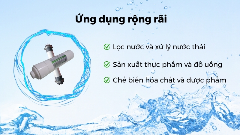 Ứng dụng trong nhiều ngành công nghiệp khác nhau