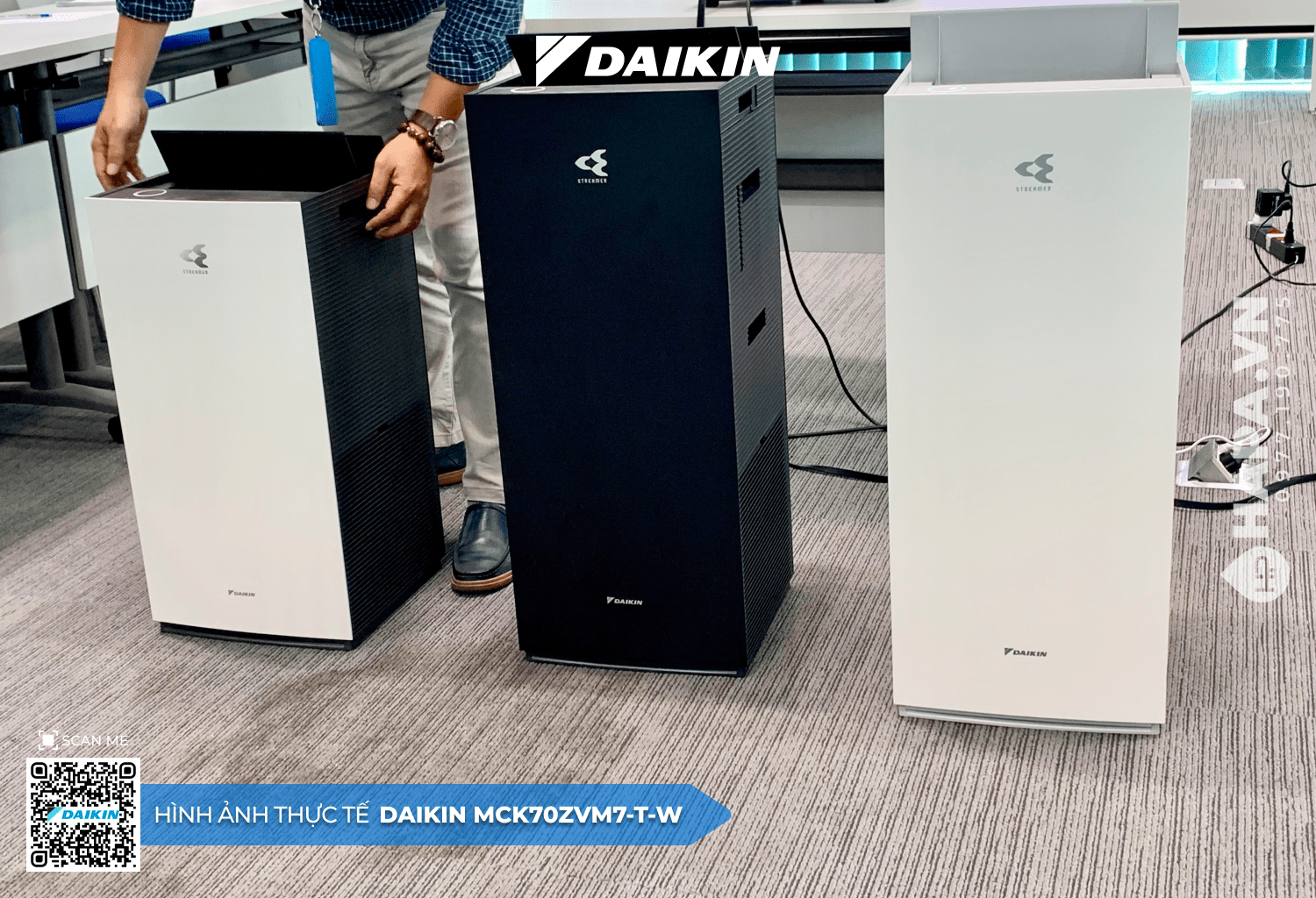 Hình ảnh thực tế của Máy Lọc Không Khí DAIKIN MCK70ZVM7-T/W tại Văn phòng Win Win, Quận 12, TP HCM