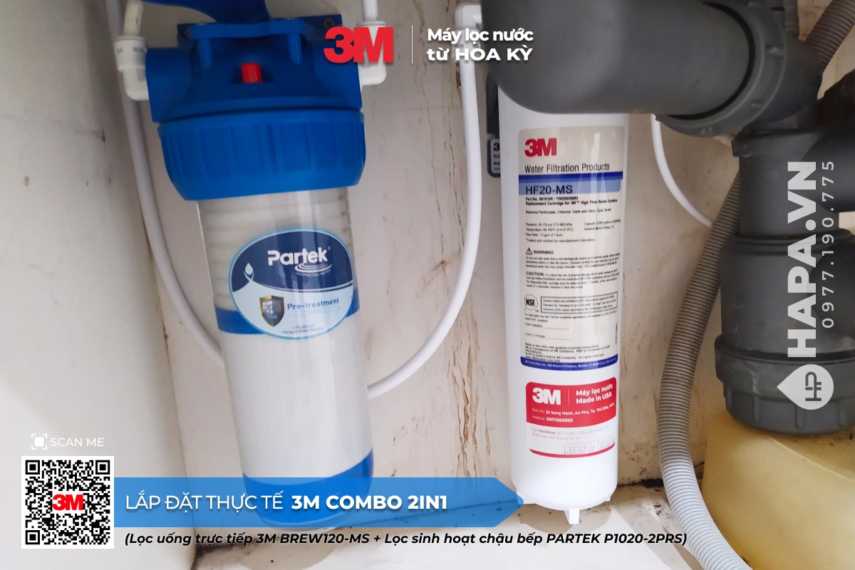 Hình ảnh lắp đặt thực tế của Máy Lọc Nước 3M BREW120-MS tại Feliz En Vista, TP. Thủ Đức - 2