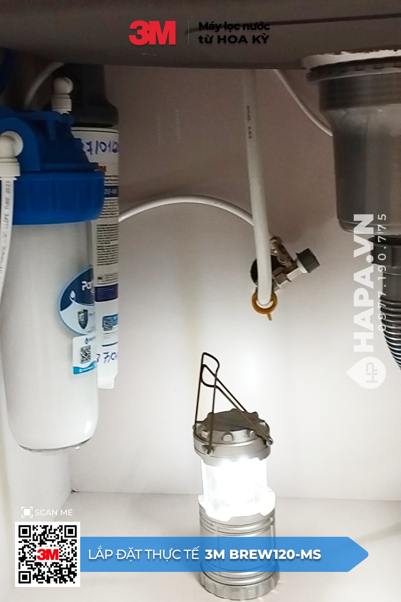 Hình ảnh lắp đặt thực tế của Máy Lọc Nước 3M BREW120-MS tại Melody Residences, Tân Phú, TP. HCM - 3